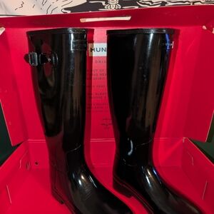 Hunter Women's Black Rain Boots